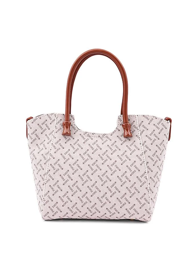 Cuple Women’s Monogram Tote Bag with Double Top Handles